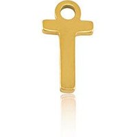 ELEKTROPULLI Super Feine Glieder Kette in 3 Längen mit Initial Anhänger (ca. 9 x 5mm)
