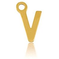 ELEKTROPULLI Super Feine Glieder Kette in 3 Längen mit Initial Anhänger (ca. 9 x 5mm)