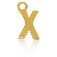 ELEKTROPULLI Super Feine Glieder Kette in 3 Längen mit Initial Anhänger (ca. 9 x 5mm)