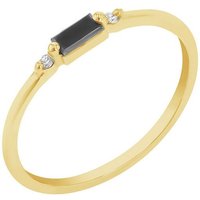 Eppi Ring mit einem Salt and Pepper in Baguette-Form und Diamanten Isma