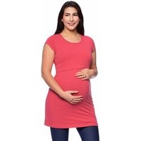 Milchshake 107 BASIC kurzarm Umstands- und Stillshirt extra lang aus Bio Baumwolle