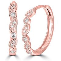 Eppi Silberne Ohrreifen mit Lab Grown Diamanten Veeti