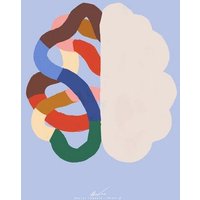 Photocircle Wandbild / Poster / Leinwand - Brain print