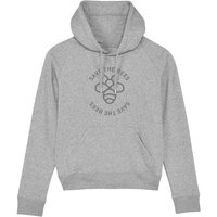 University of Soul Damen Hoodie aus Bio-Baumwolle "Save the Bees"