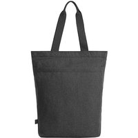 Halfar Einkaufstasche mit Boden und Vortasche mit Reißverschluss Recyceltes Polyester