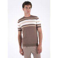 ORGANICATION Feinstrick-T-Shirt aus Bio-Baumwolle mit Streifen