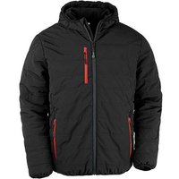 Result Genuine Recycled Recycelte gefütterte Winter- Regen- und Windjacke mit Kapuze Brusttasche