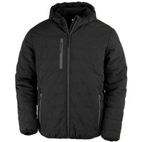 Result Genuine Recycled Recycelte gefütterte Winter- Regen- und Windjacke mit Kapuze Brusttasche