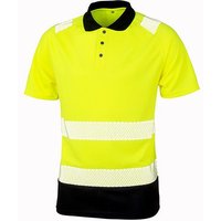 Result Genuine Recycled Safety Workwear Hi Viz Polo Shirt Berufsbekleidung Atmungsaktiv Reflektierend