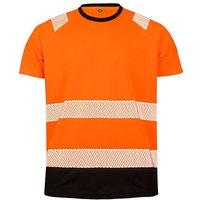 Result Genuine Recycled Safety Workwear HiViz Sicherheits T-Shirt Berufsbekleidung Atmungsaktiv Reflektierend