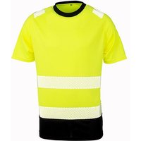 Result Genuine Recycled Safety Workwear HiViz Sicherheits T-Shirt Berufsbekleidung Atmungsaktiv Reflektierend