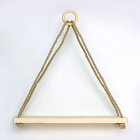 GARY MASH Wandregal Triangle mit Baumwollkordel GARY MASH Wandregal Triangle mit Baumwollkordel