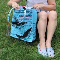 REFISHED fair fashion Tasche 'BUSINESS BAG' - upcycelte Fischfuttersäcke