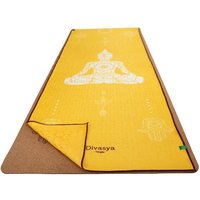 Divasya Rutschfestes Yoga Handtuch im 2er-Set | Mattenauflage & Gesichtshandtuch