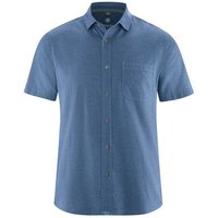 Hempage Herren Kurzarm Hemd Hanf Baumwolle (Bio)