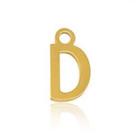 ELEKTROPULLI Feine Ohrringe mit Initial Anhänger (ca. 25 mm + 9 x 5 mm)