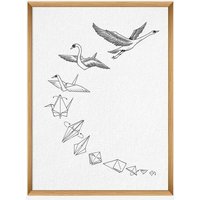 Kunstdruck »Origami Schwan« von LIGARTI | A4, A3 oder A2 | Wandbild | Poster | Kunst