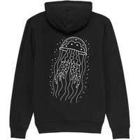 vis wear Qualle Unisex Premium Hoodie aus Bio-Baumwolle