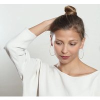 BELLYBIRD Jewellery CREOLEN - Kreis, gehämmert, S/M/L