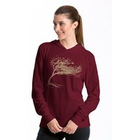 Peaces.bio - handbedruckte Biomode Bio-Jersey-Kapuzensweater Unisex "Windy Tree"