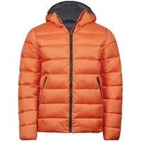 TeeJays Steppjacke Herren Unisex Wattierte Jacke mit Kapuze und Seitentaschen