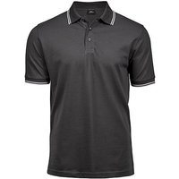 TeeJays Herren Men Stretch Polo Shirt Kurzarm Zweifarbig