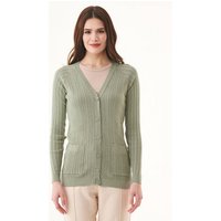 ORGANICATION Cardigan aus Bio-Baumwolle mit Knöpfen