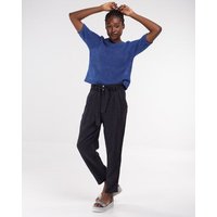 Alma & Lovis Sommerliche Hose mit Bindegürtel aus reinem Leinen | Linen Paperback