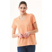 ORGANICATION Damen Basic T-Shirt aus Bio-Baumwolle mit V-Ausschnitt