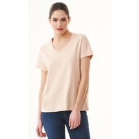 ORGANICATION Damen Basic T-Shirt aus Bio-Baumwolle mit V-Ausschnitt