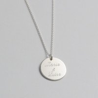 BELLYBIRD Jewellery Personalisierte Gravurkette - Plättchen, Name, 15,5 mm/ Silber/ Silber vergoldet