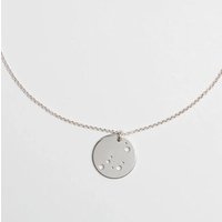 BELLYBIRD Jewellery Sternzeichen Kette, Anhänger 14mm, Silber/ Silber vergoldet