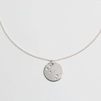 BELLYBIRD Jewellery Sternzeichen Kette, Anhänger 14mm, Silber/ Silber vergoldet
