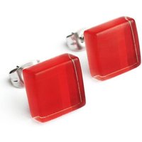 ALEXASCHA Minimalistische Ohrstecker, klein, aus Glas | PUREFORM