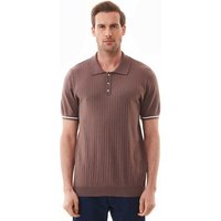 ORGANICATION Strick-Poloshirt aus Bio-Baumwolle