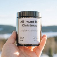 Just a decent day All I want for Christmas - Duftkerze - Handmade - Sojawachs