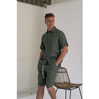 gust. Herren Leinenshorts - Linen loose shorts - 100% Bio-Leinen