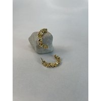 noemvri fashion label Logo Ear Hoops - big