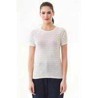 ORGANICATION Feinstrick-T-Shirt aus Bio-Baumwolle mit Streifen