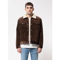 Nudie Jeans Jacke Bonny Cord Sherpa - Brown