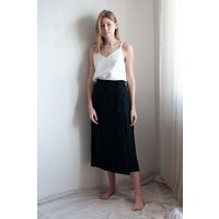 gust. Leinen-Wickelrock - Linen Wrap Skirt - 100% Bio-Leinen
