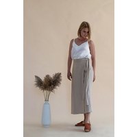 gust. Leinen-Wickelrock - Linen Wrap Skirt - 100% Bio-Leinen
