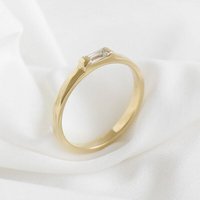 Eppi Ring mit einem Diamanten in Baguette-Form Xenia