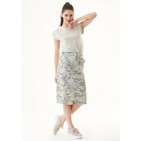 ORGANICATION Rock aus Bio-Baumwolle mit Camouflage-Muster