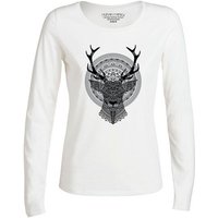 Human Family Damen Longsleeve "Have Fun Deer" aus Bio-Baumwolle