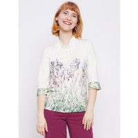 Peaces.bio - handbedruckte Biomode Bluse Mystic Iris