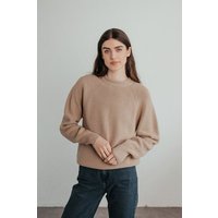 Sonho Stories Strickpullover aus Wolle (Merino) mit Oversized-Passform beige/sand
