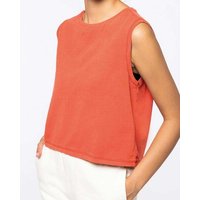 YTWOO Ärmelloses Damen-Crop-T-Shirt aus Bio-Baumwolle