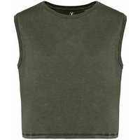 YTWOO Ärmelloses Damen-Crop-T-Shirt aus Bio-Baumwolle