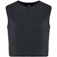 YTWOO Ärmelloses Damen-Crop-T-Shirt aus Bio-Baumwolle